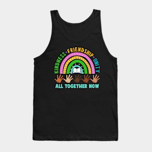 Kindness Friendship Unity All Together Now Summer Reading Tank Top